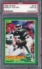 1989 Score #312 Wesley Walker Speedburner PSA 9 MINT 40228494