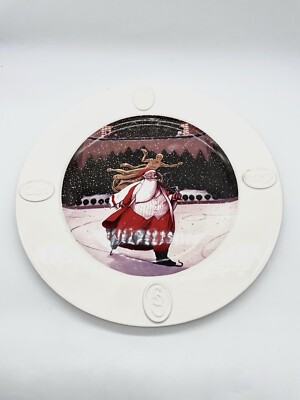 Santa Clause ~ Vintage 13½'' PLATE ~ Saks 5th Avenue ~ Wm. Joyce, Ltd. Ed. ~ 1993