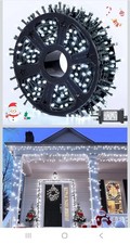 173ft 500 LED Christmas Lights Outdoor,White String Lights for Outside.