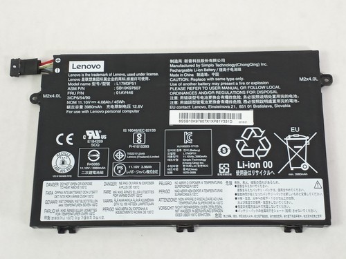 Los Von 2 Lenovo 01AV446 4080mAh 3-Zellen Laptop-Akku Für ThinkPad E495 / E590