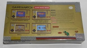 Nintendo Game & Watch Super Mario Bros Handheld Console Clock - Sealed