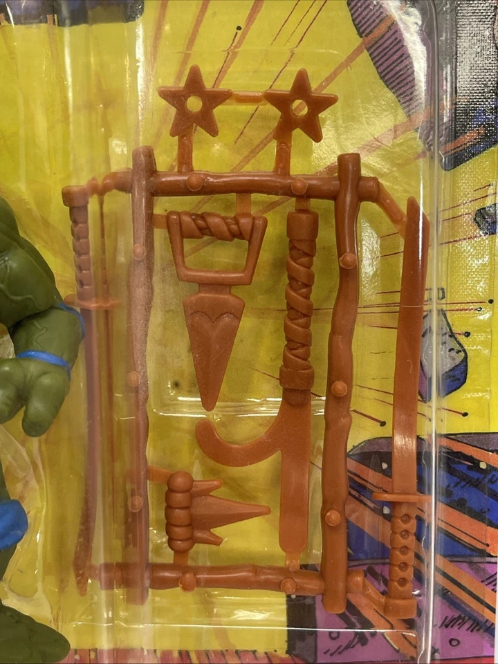 10 costas Leonardo Unpunched - 1988 TMNT Teenage Mutant Ninja Turtles MOC com estojo - Imagem 3 de 4