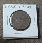 Photo of a 1838-P Large Cent from an eBay listing that sold on Jul 20, 2026