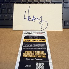 Heavy D Signed Autographed 4x6 Card JSA COA Cert Rapper HIP-HOP VINTAGE