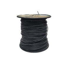 BLACK 18 AWG 16X30 STRANDED PVC HOOKUP WIRE COPPER 775 FT LENGTH