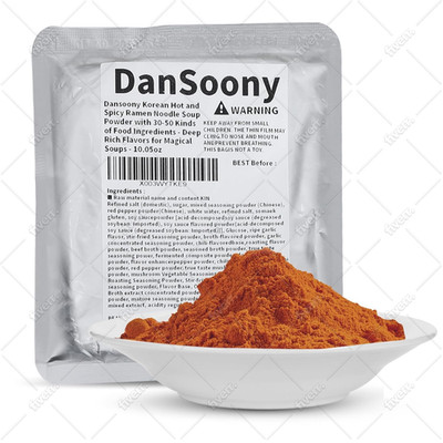 Korean Hot and Spicy Ramen Noodle Soup Powder w/ 30-50 Kinds of Food Ingredients