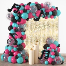 Music Balloon Arch Kit, JOGAMS 127 Pack Music Balloons Set with Music Note Ba...