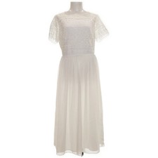 Swing, Kleid, Größe: 42, Weiß, Einfarbig, Spitze, Damen #MlH