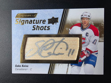 2025 Engrained Icons Saku Koivu Signature Shots Autograph