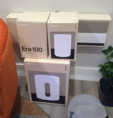 Sonos Home Theater System w/ Sub Mini, Pair Era 100s, Beam 2