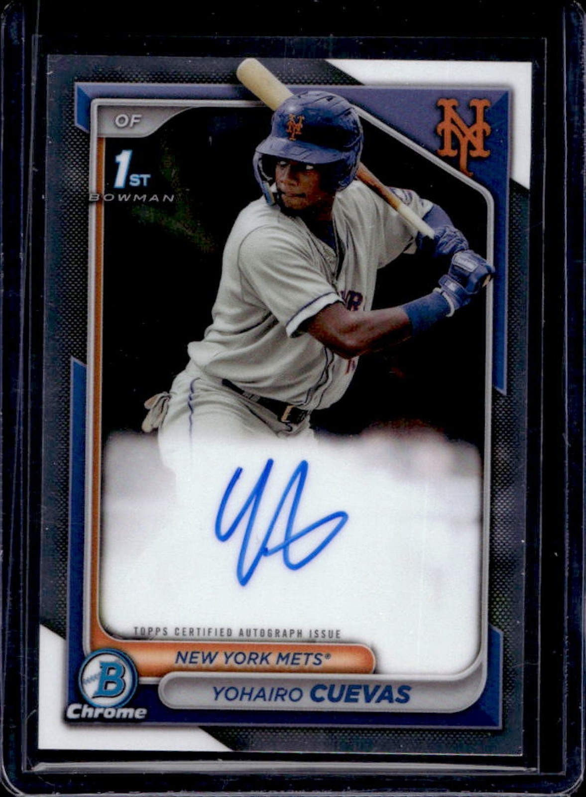 2024 Bowman Chrome Yohairo Cuevas Auto 1st #CPA-YCU Mets