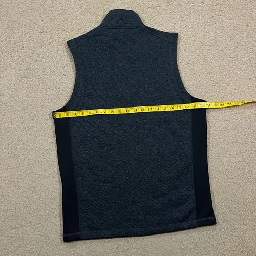 Houston Astros Mens Antigua Full Zip Sweater Vest Gray Size Medium image 5