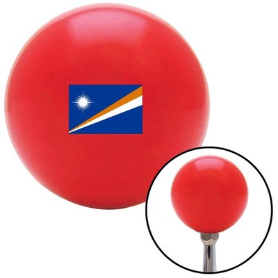 Marshall Islands Red Shift Knob w/ M16x1.5 Insert Shifter Auto Manual Custom