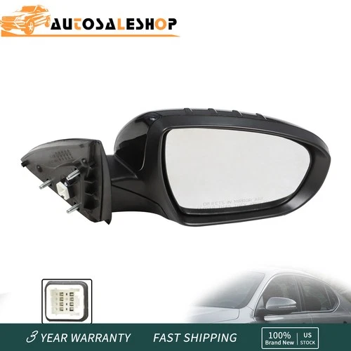 For 2011-2013 Kia Optima Mirror w/ Turn Signal Manual Fold Passenger Right Side