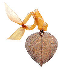 Leaf Ornament, 24K Gold Dipped Aspen, Real Le...