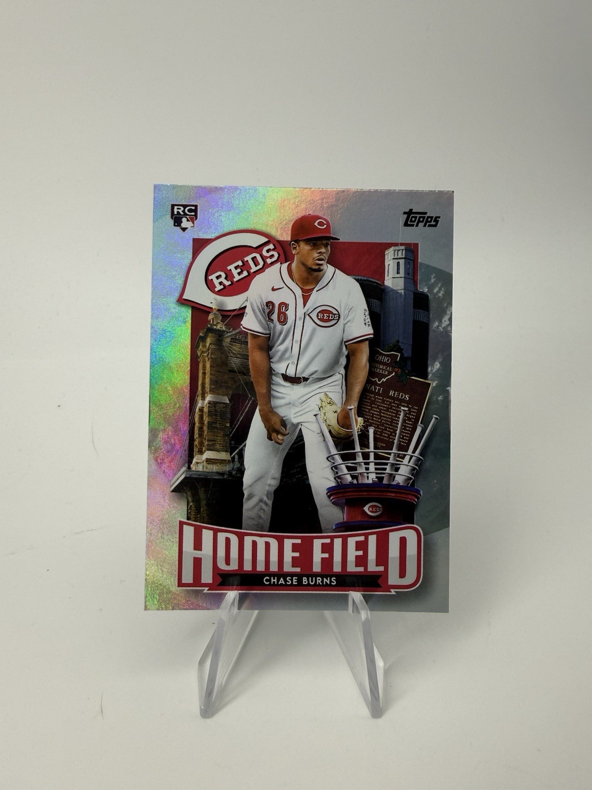2026 Topps Series 1- Chase Burns Home Field Advantage RC Case Hit SSP Reds