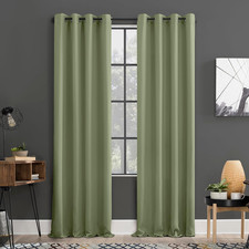 Soho 2-Pack Blackout Energy Efficient Grommet Curtain Panel Pair, 54" X 84", Sag