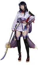 Game Genshin Impact Raiden Shogun Cosplay Costume Halloween Women's Costume