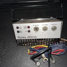 Vintage Marko ? 100 HL Mobile Linear Amplifier Amp Ham Radio POWERS ON UNTESTED