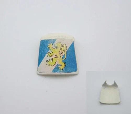 PLAYMOBIL (L8225) MIDDLE AGES - Vintage Yellow Lion's Coat of Arms (Worn Yellow)