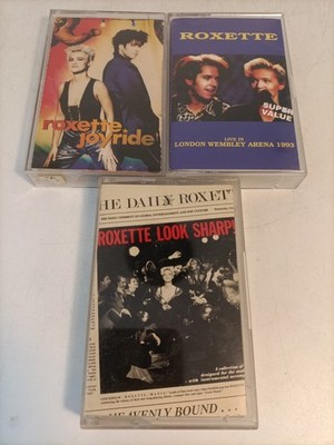 LOT 3x ROXETTE - Joyride + Look sharp! + gleichnamiges Best of MC MUSICASSETTE