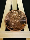 1839 Seated Liberty 1 AVDP Oz .999 Fine Copper Rounds USA Bullion coin