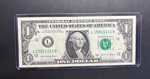 2021 $1 Dollar Bill #15911111 ( 5 of a Kind Together and 6 of a Kind ) - Picture 2 of 4