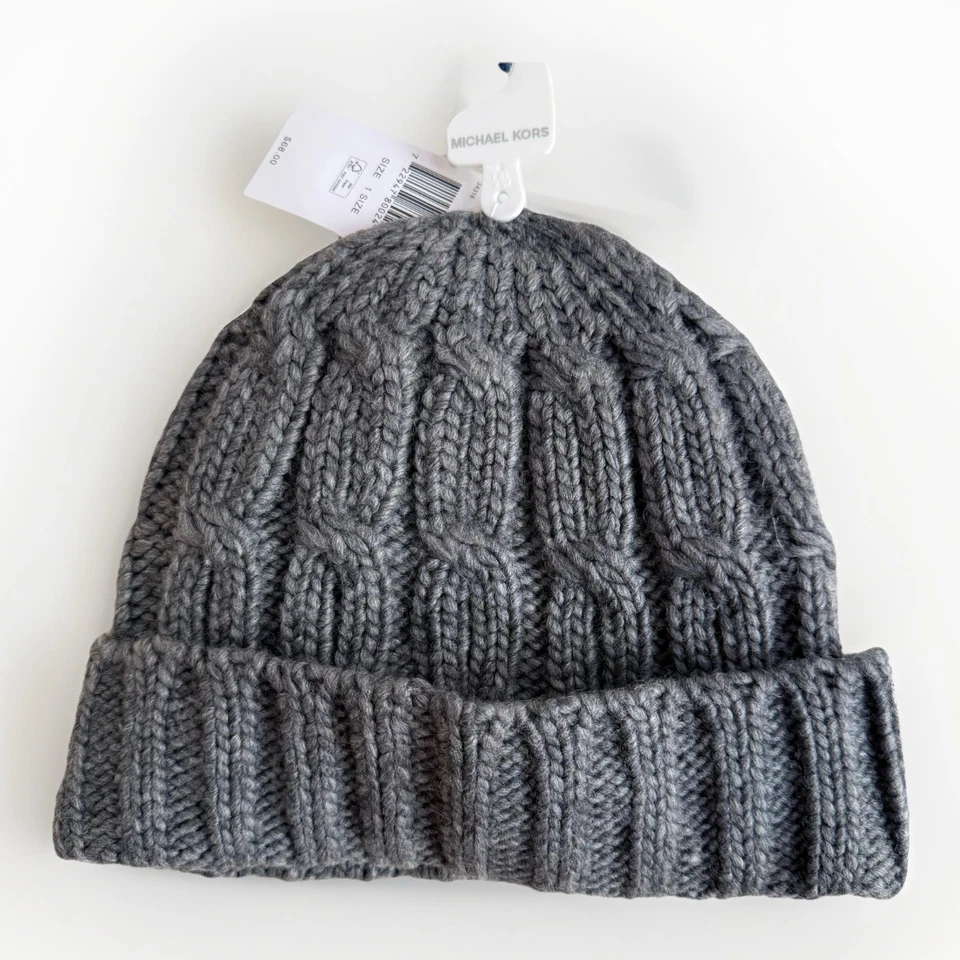 Gorro de punto gris para mujer Michael Kors talla única Foto 2 de 3