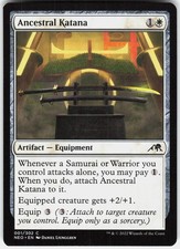 Ancestral Katana 1 Common Kamigawa: Neon Dynasty Magic: The Gathering Near Mint