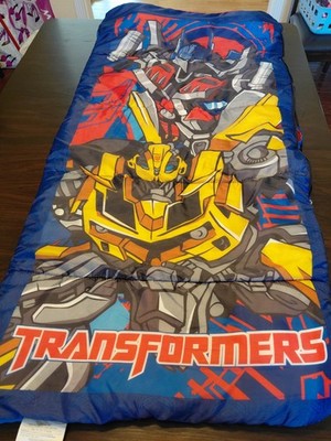 Transformers Child Sleeping Bag 28'' x 56'' Exxel Outdoor Optimus Prime Bumblebee