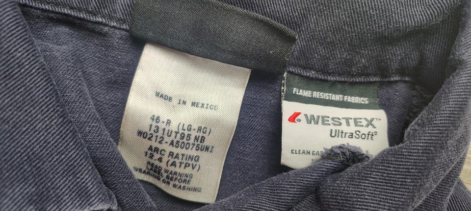 Mono de trabajo Workrite FR reflectante L regular resistente al fuego de alta visibilidad azul marino Foto 4 de 4