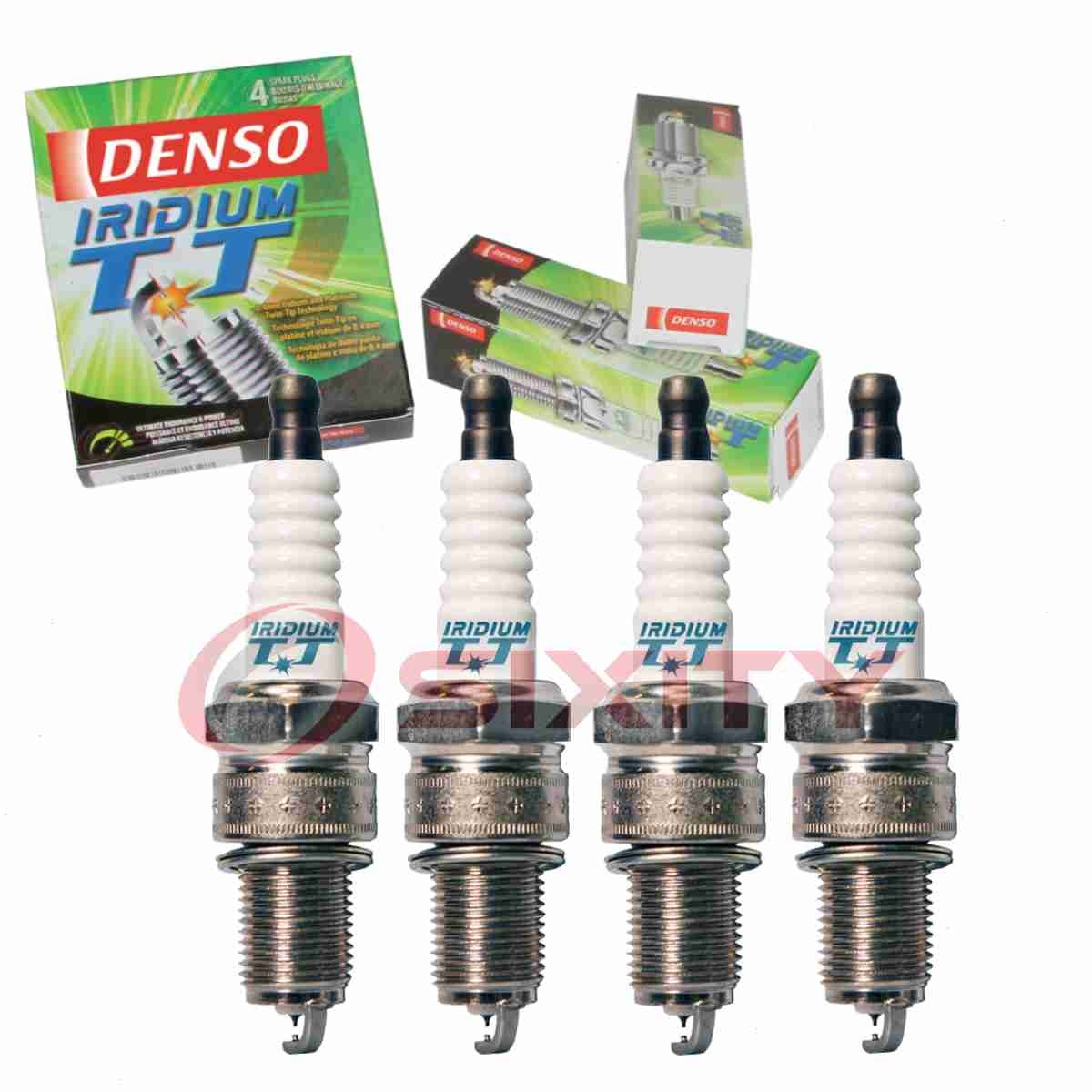 4 pc Denso Iridium TT Spark Plugs for 1984-1987 Dodge Royal Mini Ram 2.2L yy