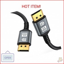 jojobnj 16K DisplayPort Cable 2.1, 20 FT DP Cable 16K 60Hz, 8K 120Hz, 4K 240Hz,