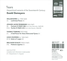 TEARS: HARPSICHORD LAMENTS FROM THE SEVENTEENTH CENTURY NEW CD