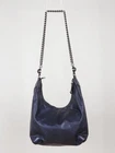 GUCCI Galaxy Navy Leather Chain Handle Strap Shoulder Medium Hobo Bag 223560