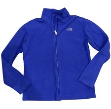 The North Face Full Zip Up Fleece Jacket Girls Size XL 18 Blue