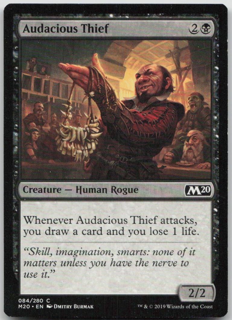 Audacious Thief #84 Common Core Set 2020 Magic: The Gathering Warped