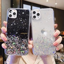 For iPhone 17 16 Pro Max 15 14 13 12 11 Cute Glitter Sparkle Bling Diamond Case