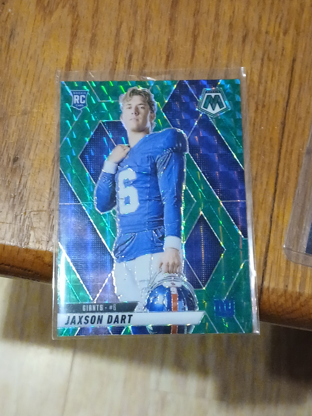2025 Mosaic Jaxson Dart Green Mosaic Prizm Variation RC #288 New York Giants