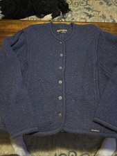 Geiger Tyrol Blazer Jacket Womens 45 Boiled Wool Button Front Cardigan Austria