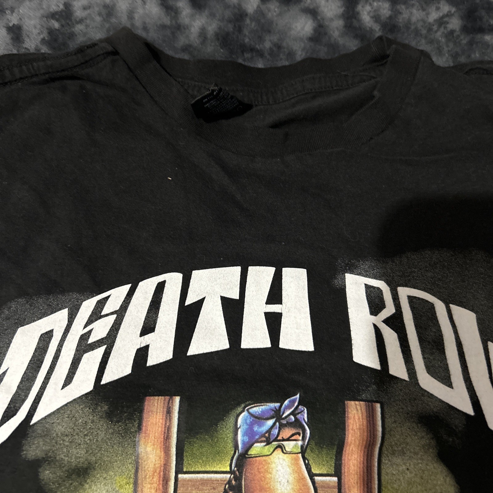 FILA Maglietta Crooks & Castles Death Row Records Snoop Dogg rap hip hop nera. medium