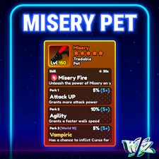 World Zero WZ - MISERY PET - LVL 150 - PERFECT VAMP PERKS