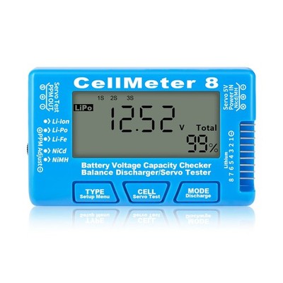 RC Cellmeter 8 Digital Battery Capacity Checker Controller Tester Spannungs7077