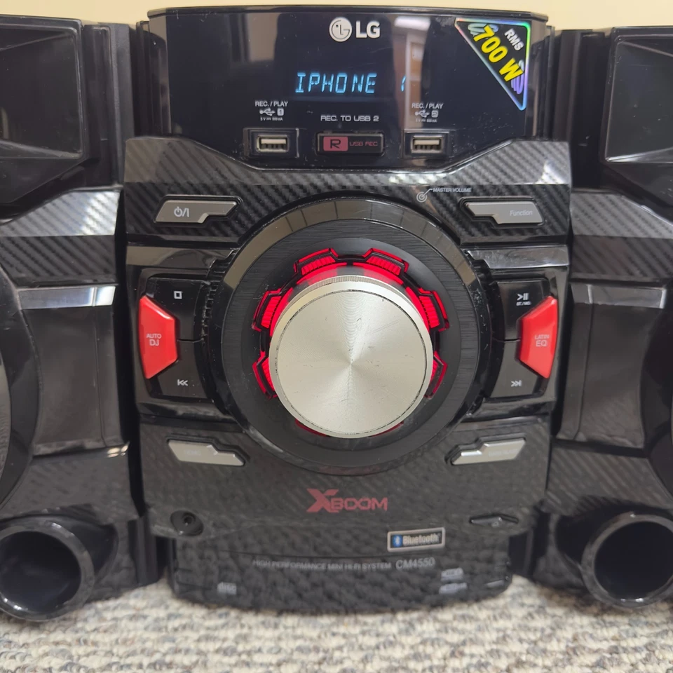 LG CM4550 700W 2.1 Channel Mini Shelf Bluetooth Stereo System w/ 2 Subwoofers - Image 2 of 4