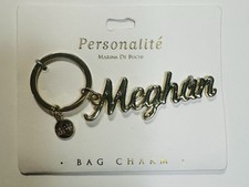 Personalite Marina De Buchi Gold Tone Bag Charm Key Ring Key Chain Meghan