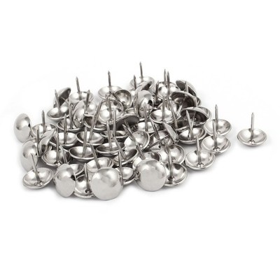uxcell 19mm Dia Stainless Steel Thumbtack 19mm/0.8'' Head 60Pcs, Silver
