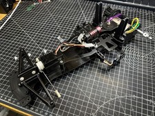 TAMIYA F-103 F103GT  chassis with motor, servo, aluminium parts