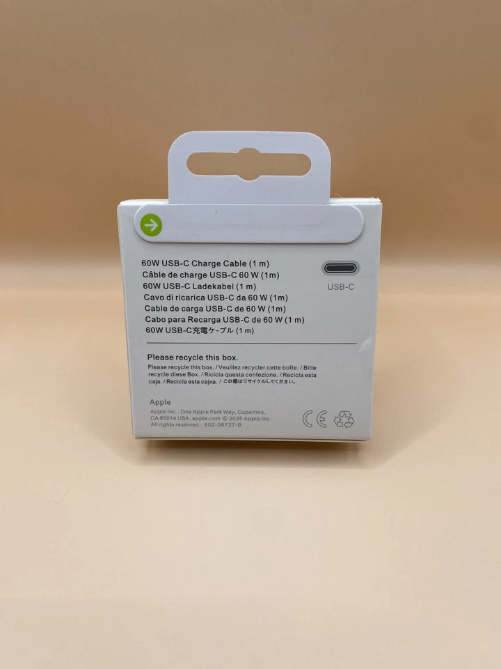 GENUINE ORIGINAL Apple charging Cable USB Type C To C 60 Watt 1 Meter. - Imagen 2 de 3