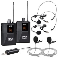 Sistema De Microfono Dual V  i Transmisor De Cinturon Estilo De Lujo Pro