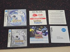 Pok mon Soul Silver Nintendo DS NOT FOR RESALE Case Manual Inserts Only